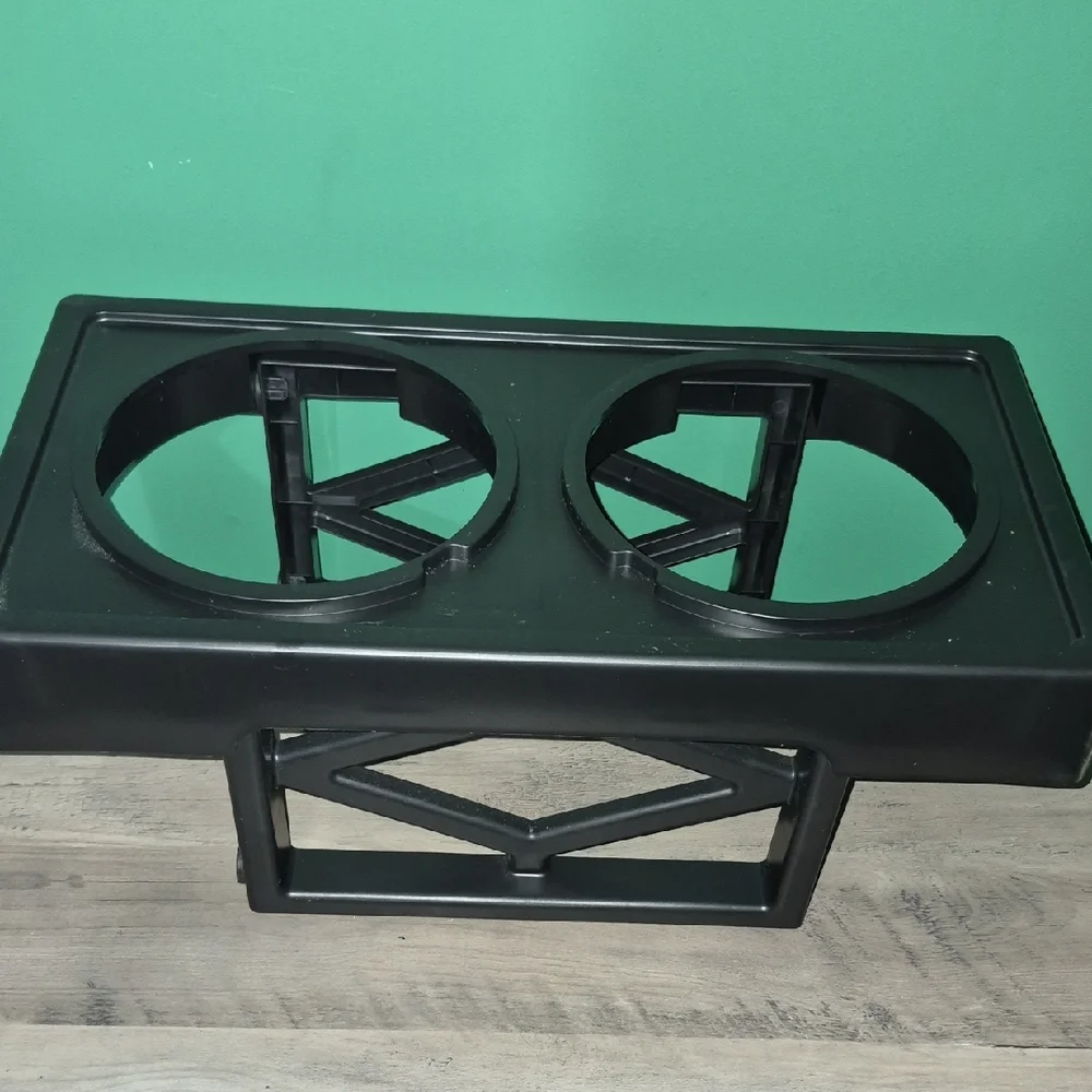 Elevated Pet Feeder with Silver Bowls